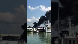 Cedar Point Marina Fire/2 boats