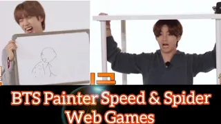 BTS Painter Speed & Spider Web Game In HINDI Part 1😉😊