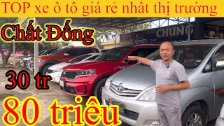 TOP xe ô Tô giá rẻ “ chỉ “ 30tr 80 triệu chất đống _ 7 chỗ Toyota innova, Ford evrest ,Bán tải