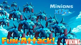 Clash of Clans Fun : Атака Миньонами ! | 125 МУХ !