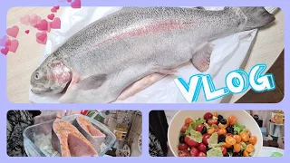 КОМУ ЦВЕТЫ 🌷 КОМУ РЫБА 🐟 неудачный улов НО ВКУСНЕЙШИЙ УЖИН и немного покупок