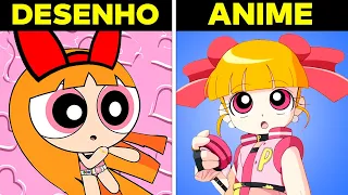 10 DESENHOS FAMOSOS Que Ganharam ANIMES!