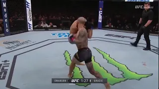 Cub Swanson brutalising Kron Gracie