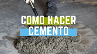 Como hacer cemento