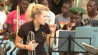 Alison Balsom and Guy Barker, "Music as a Healer" Brass for Africa trip 2014