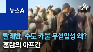 탈레반, 수도 카불 무혈입성 왜?…혼란의 아프간 | 뉴스A