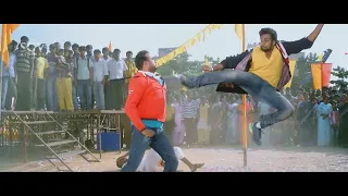 Dhruva Sarja Flying Entry With Super Action Scene | Bahaddur Kannada Movie