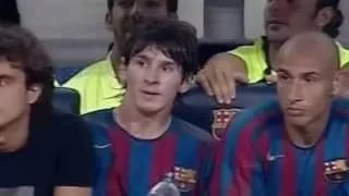 Messi contra la Juventus en su primer Gamper (2005)