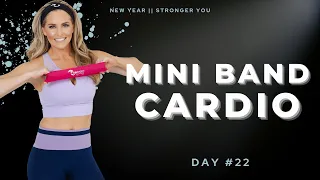 38 Minute Mini Band Cardio Barre Workout I BodyFit Strong Day #22