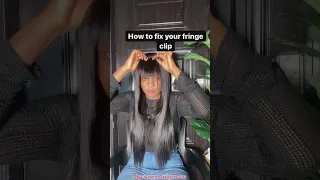 How to fix your fringe clip?🙌🙌 #mycrownedwigs #fringe #fringes #cliphairstyle #hairvideo