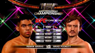 UFC Undisputed 3 Gameplay Brad Pickett vs Renan Barao