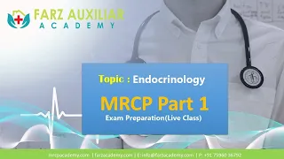 MRCP Part 1 Exam Preparation ||Endocrinology || Farz Academy || MRCP Live Classes||