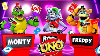 Playing UNO with Roxanne Wolf and Glamrock Freddy in VRCHAT