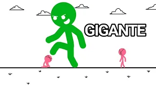 Animação stickman Gigante (FlipaClip).