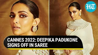 Deepika Padukone bids adieu to Cannes 2022 in stunning white saree; Actor's style statement decoded