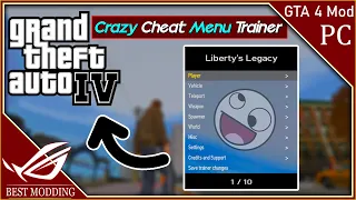 GTA IV Crazy Cheat Menu Mod Trainer | Just Copy Paste install | GTA 4 Mod | in Hindi Urdu