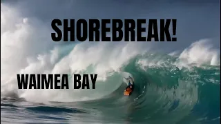 INSANE 10FT WAIMEA BAY SHOREBREAK🌊