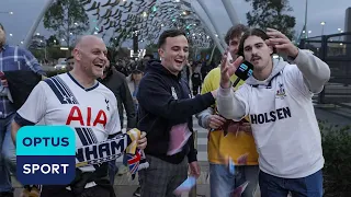 Spurs and West Ham fans going WILD in Perth, Australia 😂