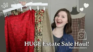 Massive Estate Sale Vintage Clothing Haul | 80s and 90s Fashion Jackpot!