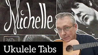 the Beatles Michelle ukulele tutorial tabs