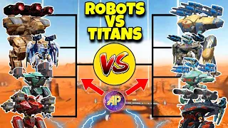 🔥 ALL ROBOTS VS TITANS ABILITIES COMPARISON! || WAR ROBOTS WR ||