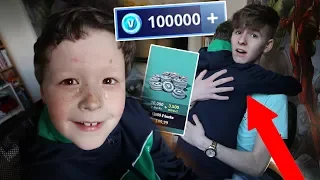 I SURPRISED my Little Brother with $500 on FORTNITE *HE NEARLY CRIED*