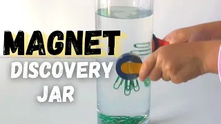 Fun experiment using magnet for kids  magnet discovery bottle Fun activity for kids using magnet!!