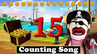 LEARN TO COUNT 1-15 Pirate Song | Number 15 for preschool, kindergarten, toddler