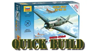 FOCKE-WULF FW-190 A4 ZVEZDA 1/72, Quick Build