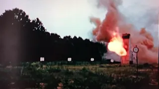 Nitrate film fire test