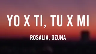 Yo x Ti, Tu x Mi - Rosalia, Ozuna (Lyrics Video) 🗯