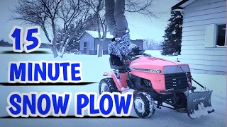 How To Make a Lawn Tractor Snow Plow.. #snowplow #fixit #funny #tractor