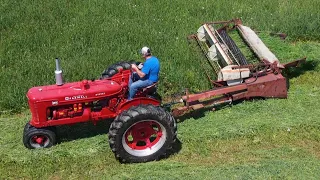 Cutting Hay with the Farmall MD and the 756 Diesel!