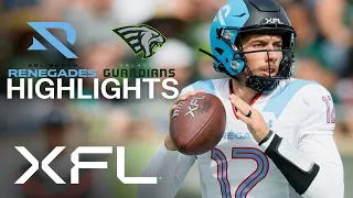 XFL Highlights - Arlington Renegades vs. Orlando Guardians