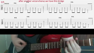 Judas Priest No Surrender tab rhythm guitar lesson