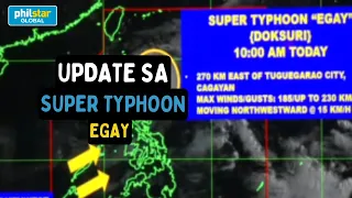 PAGASA Weather Update: Signal 5 nakataas sa Babuyan Islands dahil sa Super Typhoon Egay