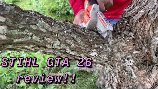 STIHL GTA 26 IN ACTION & REVIEW!