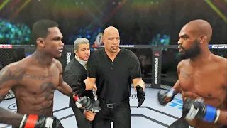 Israel Adesanya vs Jon Jones Full Fight - UFC 4 Simulation