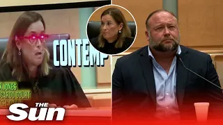 Alex Jones confronted for calling his judge 'a tyrant' during his own trial