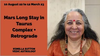 Mars Long Stay in Taurus Complex + Retrograde: Komilla Sutton