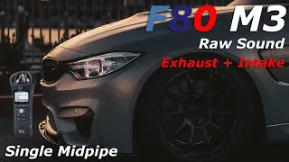 Recording an F80 M3 for Assetto Corsa! | Turner Axleback + Single Midpipe Raw Audio