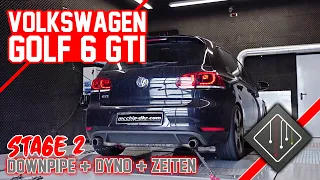 VW Golf 6 GTI | Chiptuning Stage 2 & Downpipe | Dyno - Autobahn 100-200 km/h | mcchip-dkr