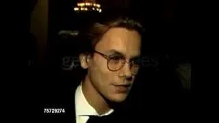 River Phoenix in Golden Globe awards 1989