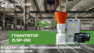 Гранулятор ZLSP-260.  Отзыв покупателя. Агростарт.