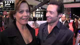 Chappie Fan Event Hugh Jackman Sigourney Weaver Dev Patel