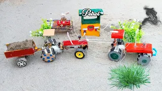 diy mini tractor petrol pump science project | diy tractor video | @MiniCreative1 | @KeepVilla