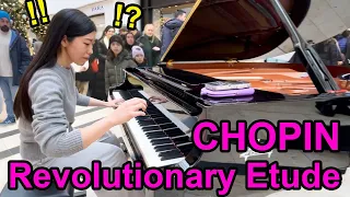 Chopin's Revolutionary Etude | Street Piano Performance | YUKI PIANO