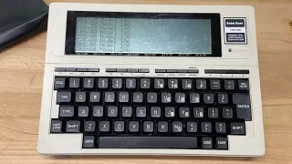 TRS-80 Model 100 Portable Computer Demo for EBAY