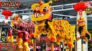 CNY 2024 - Acrobatic Lion Dance by Kok Ngai @ Impiana Hotel KLCC 龙年春节 贺岁舞龙舞狮 鼓乐伴奏