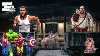 Franklin and Avengers Fight with Mr Meat for Escape House in GTA 5 | GTA V AVENGERS | A.K GAME WORLD